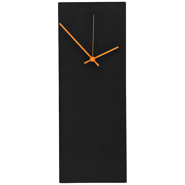 Image 1 Blackout 16 inch High Orange Clock Modern Metal Wall Art
