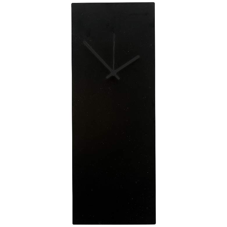 Image 1 Blackout Black Large 22 inch High Minimalist Modern Wall Clock