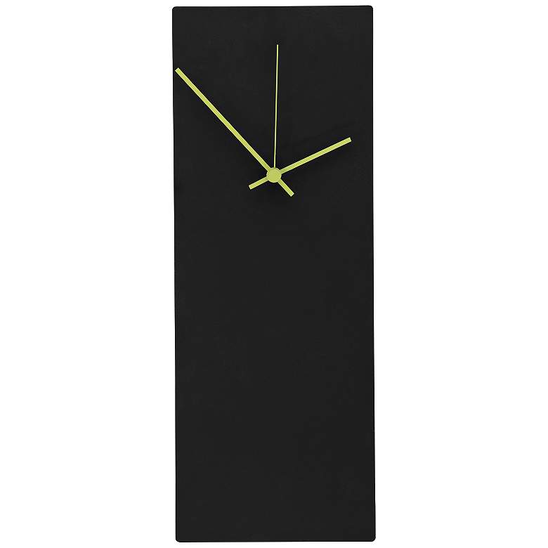Image 1 Blackout Green 16 inch High Minimalist Modern Wall Clock