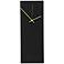 Blackout Green 16" High Minimalist Modern Wall Clock