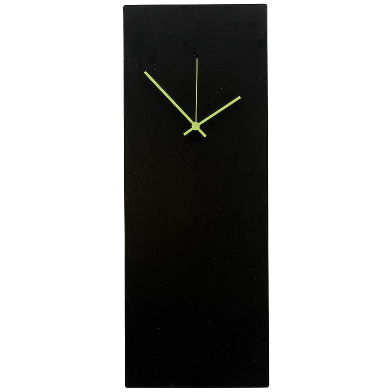 Image 1 Blackout Green Large 22 inch High Minimalist Modern Wall Clock