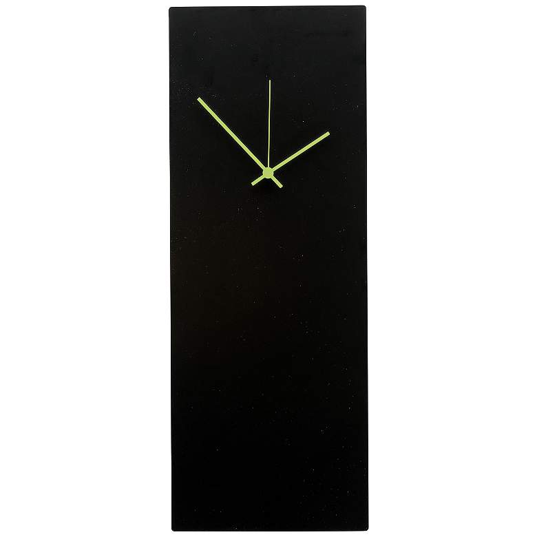 Image 1 Blackout Green Large 22" High Minimalist Modern Wall Clock