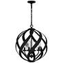 Blacksmith 23"H Earth Black 4-Light Outdoor Hanging Light
