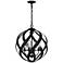 Blacksmith 23"H Earth Black 4-Light Outdoor Hanging Light