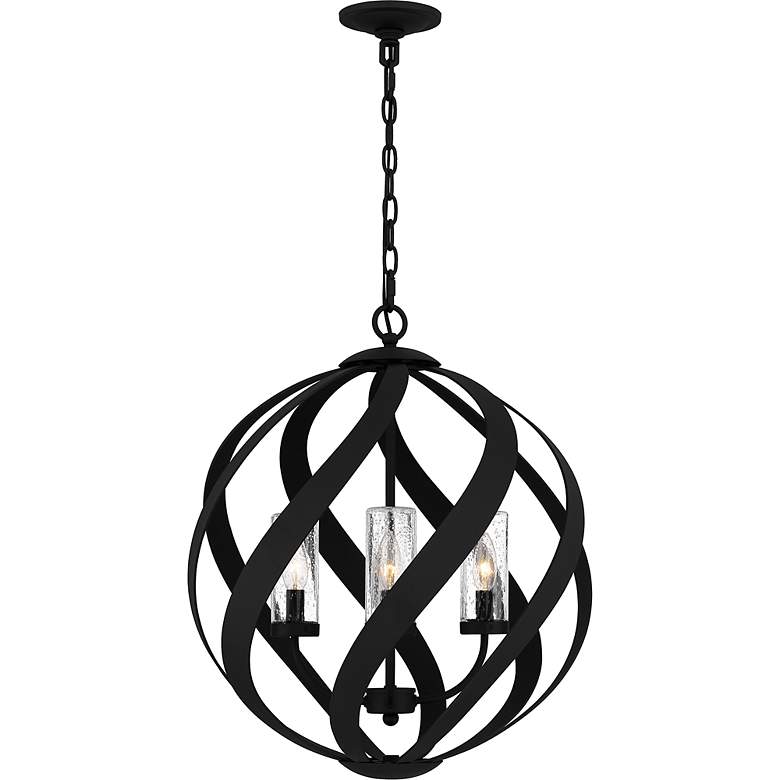 Image 3 Blacksmith 23"H Earth Black 4-Light Outdoor Hanging Light more views