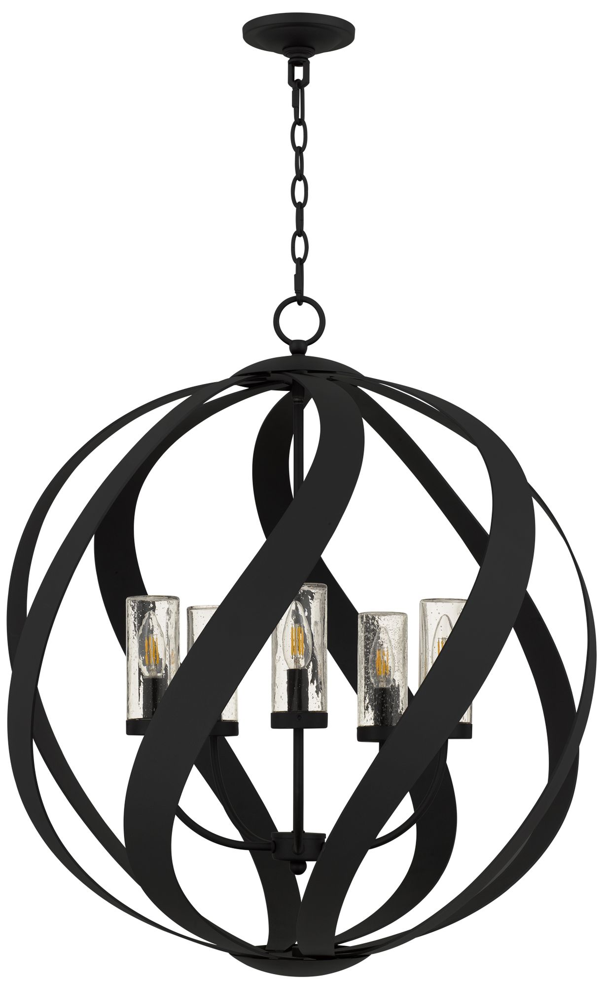 Image 3 Blacksmith 5-Light Earth Black Pendant Light more views