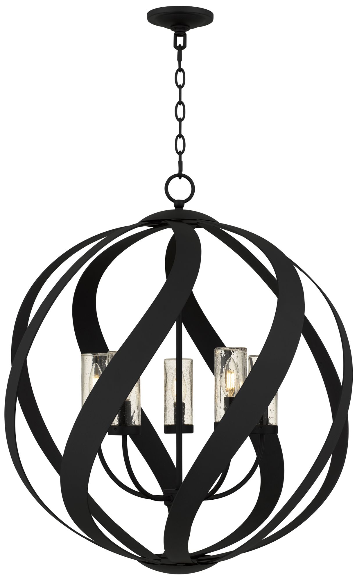 Image 4 Blacksmith 5-Light Earth Black Pendant Light more views