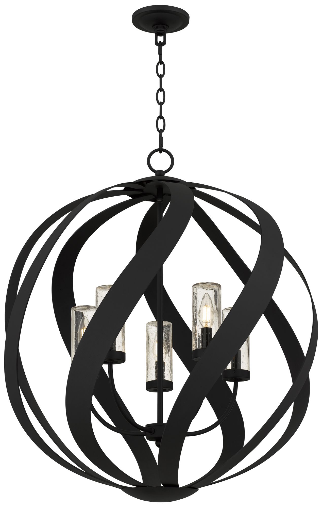 Image 5 Blacksmith 5-Light Earth Black Pendant Light more views