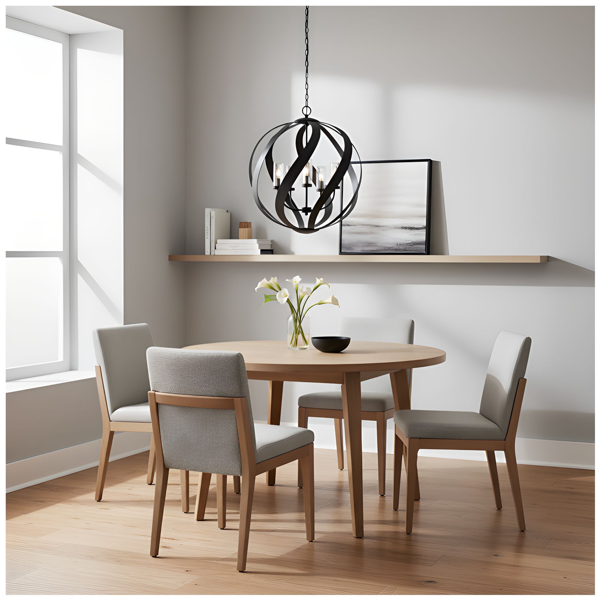 Image 7 Blacksmith 5-Light Earth Black Pendant Light more views