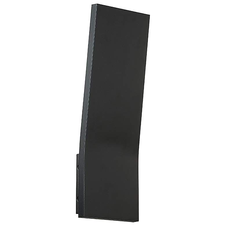 Image 1 Blade 16"H x 5"W 1-Light Outdoor Wall Light in Black