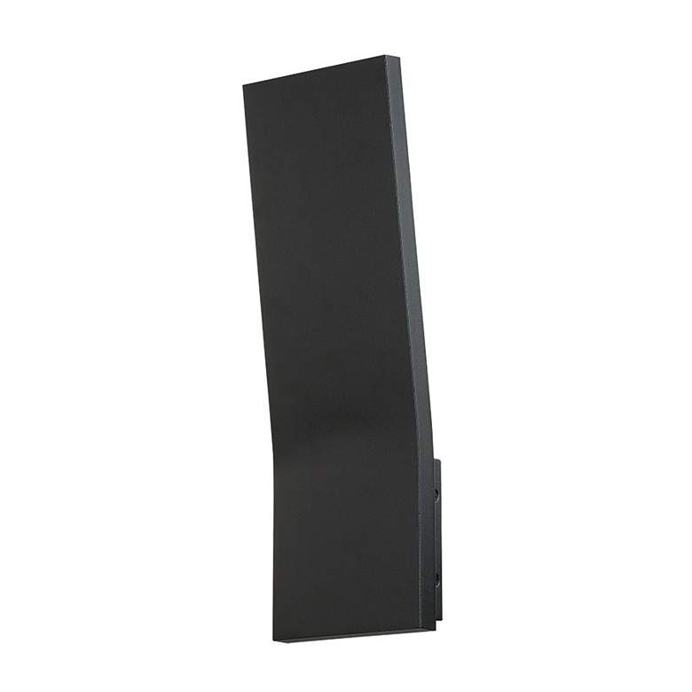 Image 2 Blade 16"H x 5"W 1-Light Outdoor Wall Light in Black more views