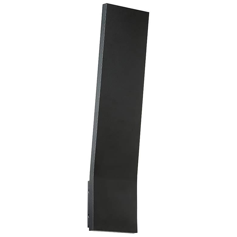 Image 1 Blade 22"H x 5"W 1-Light Outdoor Wall Light in Black