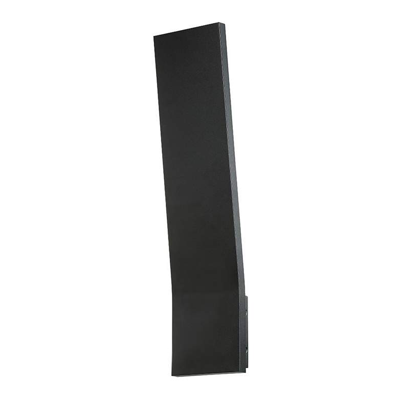 Image 2 Blade 22"H x 5"W 1-Light Outdoor Wall Light in Black more views