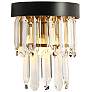 1_Blagola 1-Light Black Gold Crystal Wall Sconces
