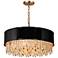 Blagola 9-Light Black Gold Crystal Chandelier