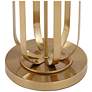 Blaine 14" Wide Gold Metal and Glass Accent Table