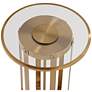 5_Blaine 14" Wide Gold Metal and Glass Accent Table more views