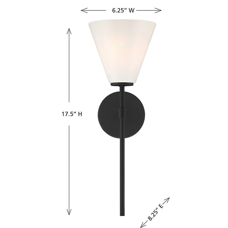 Image 6 Blair 1-Light Wall Sconce in Matte Black more views
