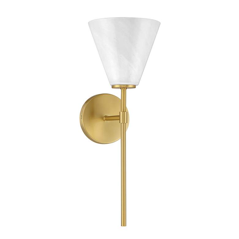 Image 2 Blair 1-Light Wall Sconce in Warm Brass more views