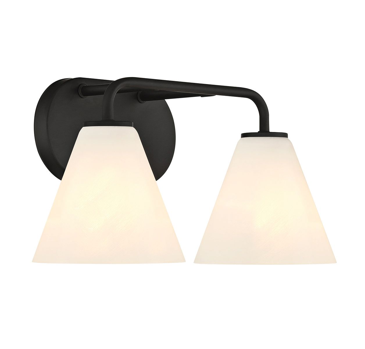 Image 4 Blair 2-Light Bathroom Vanity Light in Matte Black more views