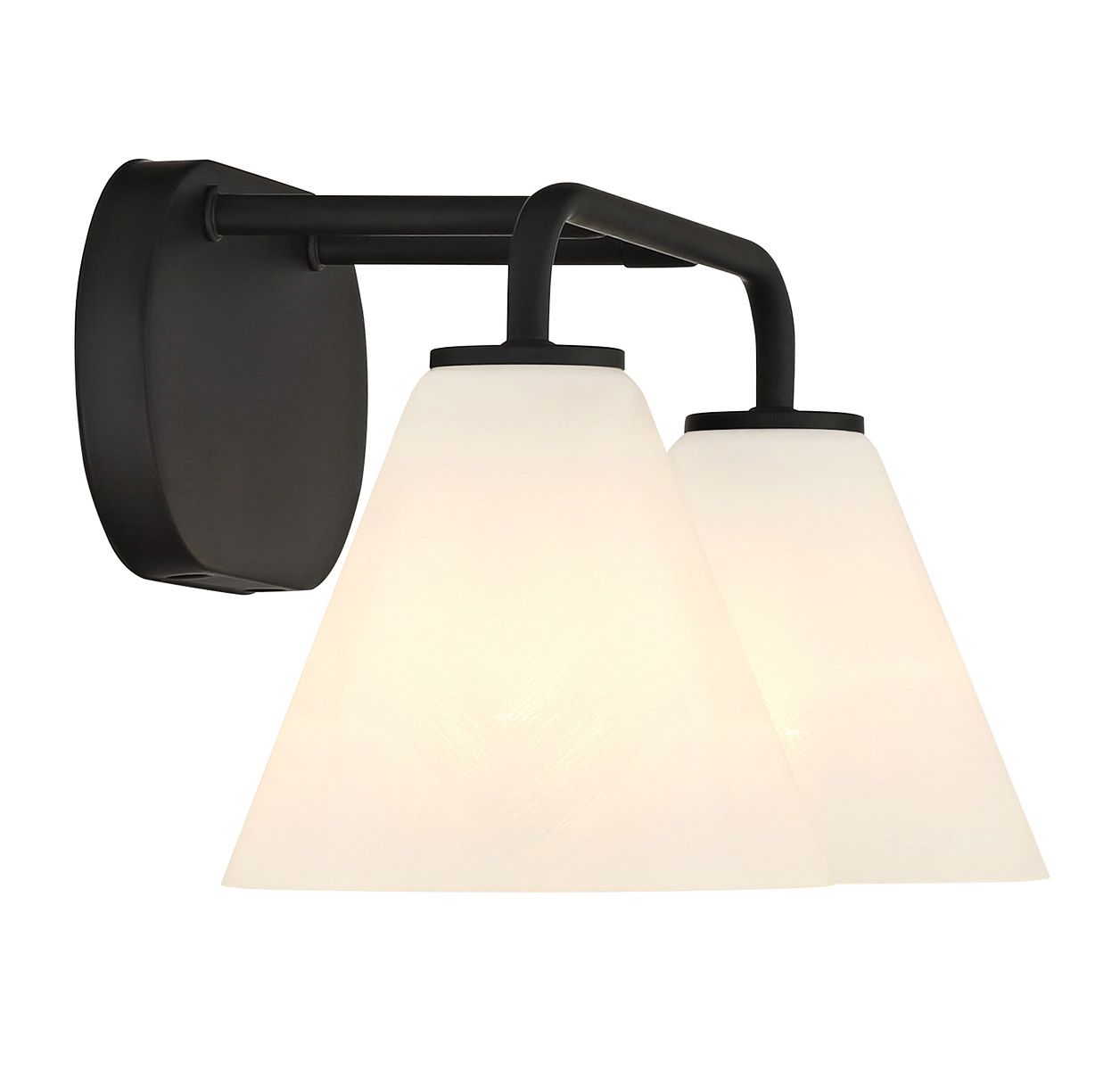 Image 5 Blair 2-Light Bathroom Vanity Light in Matte Black more views
