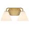 Blair 2-Light Bathroom Vanity Light in Warm Brass