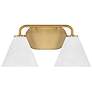 2_Blair 2-Light Bathroom Vanity Light in Warm Brass more views