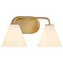 3_Blair 2-Light Bathroom Vanity Light in Warm Brass more views