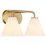 4_Blair 2-Light Bathroom Vanity Light in Warm Brass more views