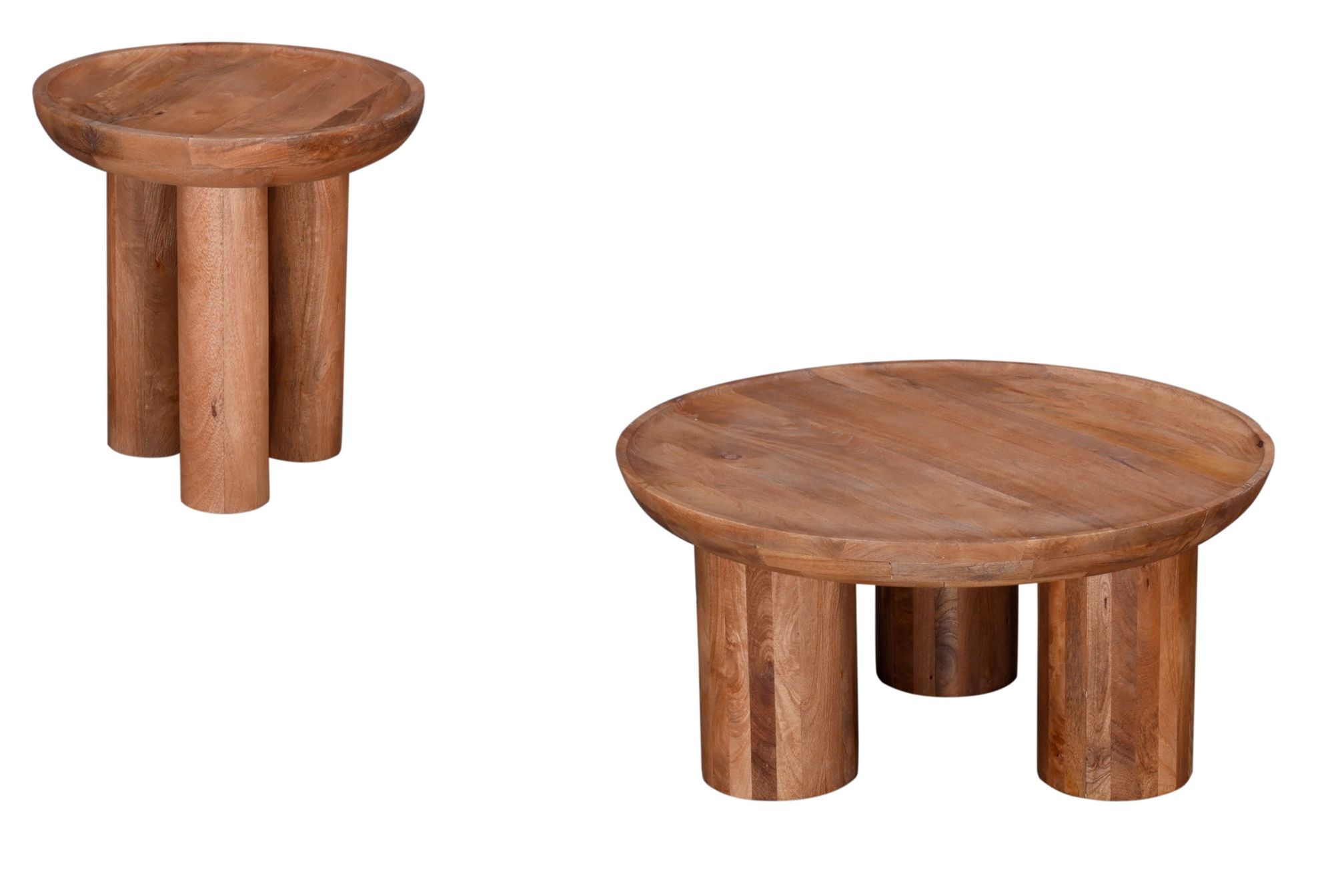 Image 4 Blair 20 " Wide Round End Table Brown more views