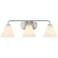 Blair 25 1/2" Wide Satin Nickel 3-Light Bath Light