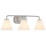 3_Blair 25 1/2" Wide Satin Nickel 3-Light Bath Light more views