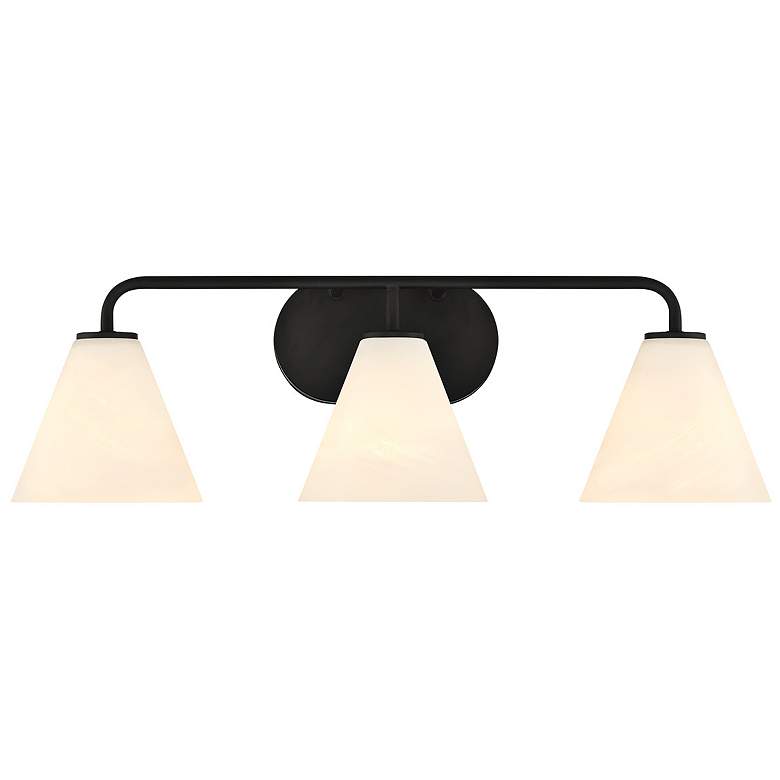 Image 1 Blair 3-Light Bathroom Vanity Light in Matte Black