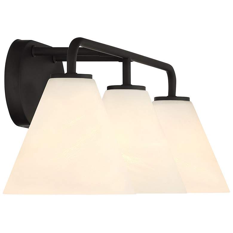 Image 5 Blair 3-Light Bathroom Vanity Light in Matte Black more views