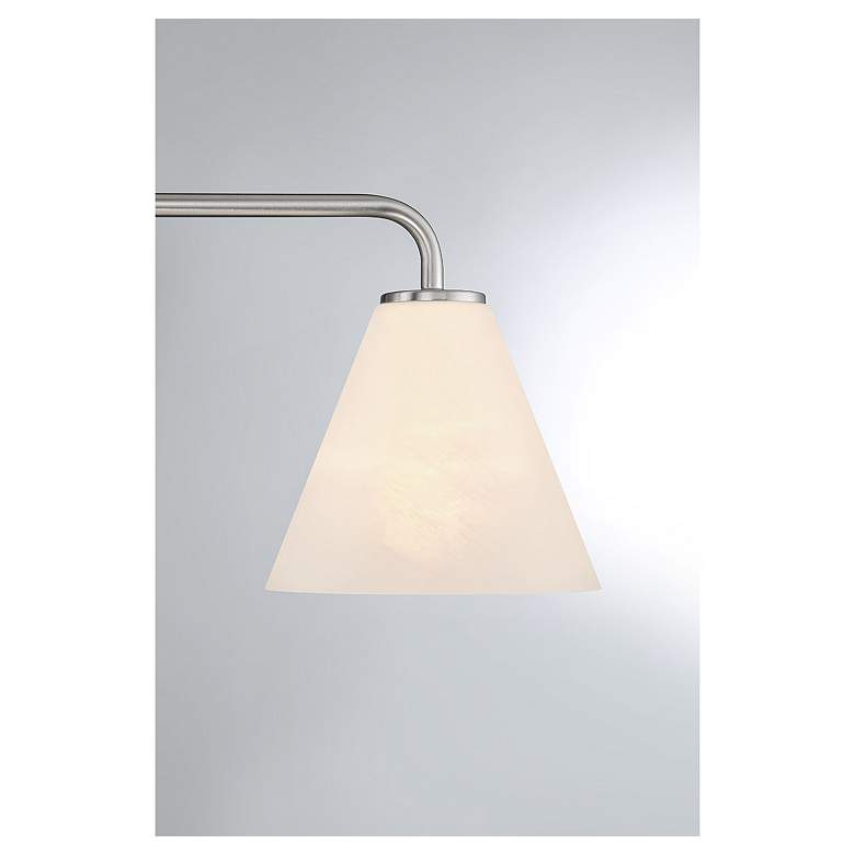 Image 6 Blair 3-Light Bathroom Vanity Light in Satin Nickel more views