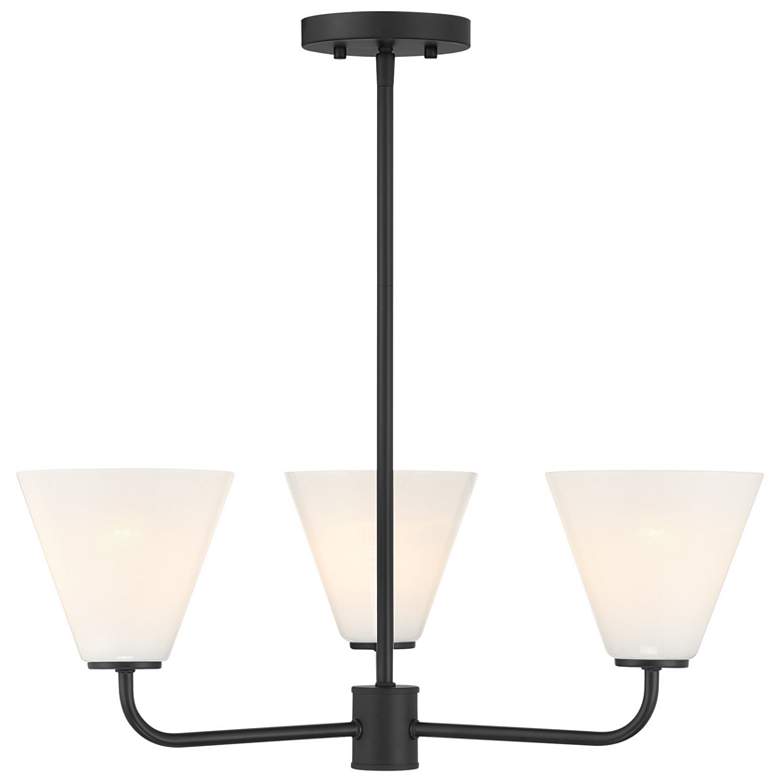 Image 1 Blair 3-Light Chandelier in Matte Black