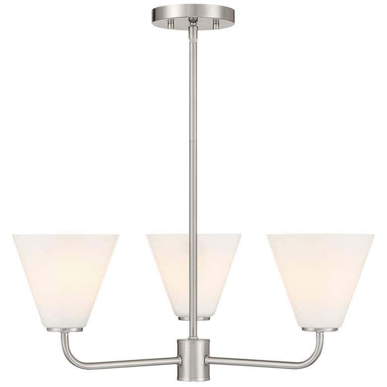 Image 1 Blair 3-Light Chandelier in Satin Nickel