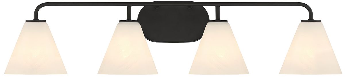 Blair 4-Light Bathroom Vanity Light in Matte Black