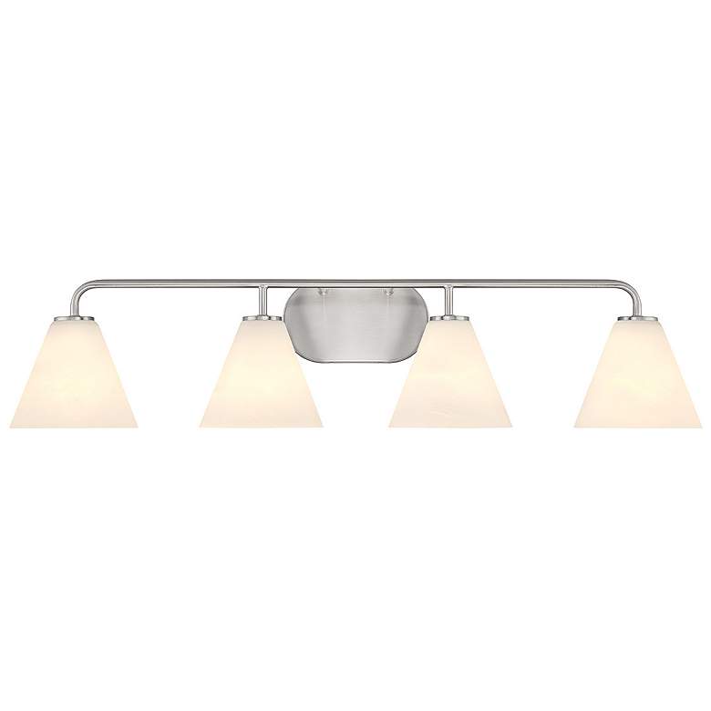 Image 1 Blair 4-Light Bathroom Vanity Light in Satin Nickel
