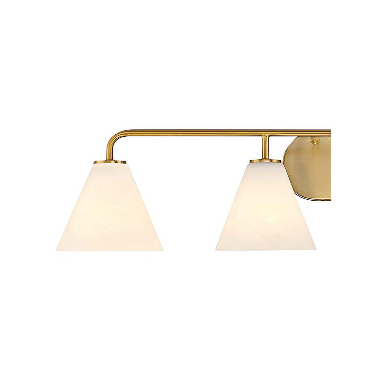 Image 2 Blair 4-Light Bathroom Vanity Light in Warm Brass more views
