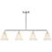 Blair 4-Light Linear Chandelier in Satin Nickel