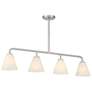 3_Blair 4-Light Linear Chandelier in Satin Nickel more views
