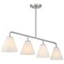 4_Blair 4-Light Linear Chandelier in Satin Nickel more views