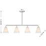 6_Blair 4-Light Linear Chandelier in Satin Nickel more views