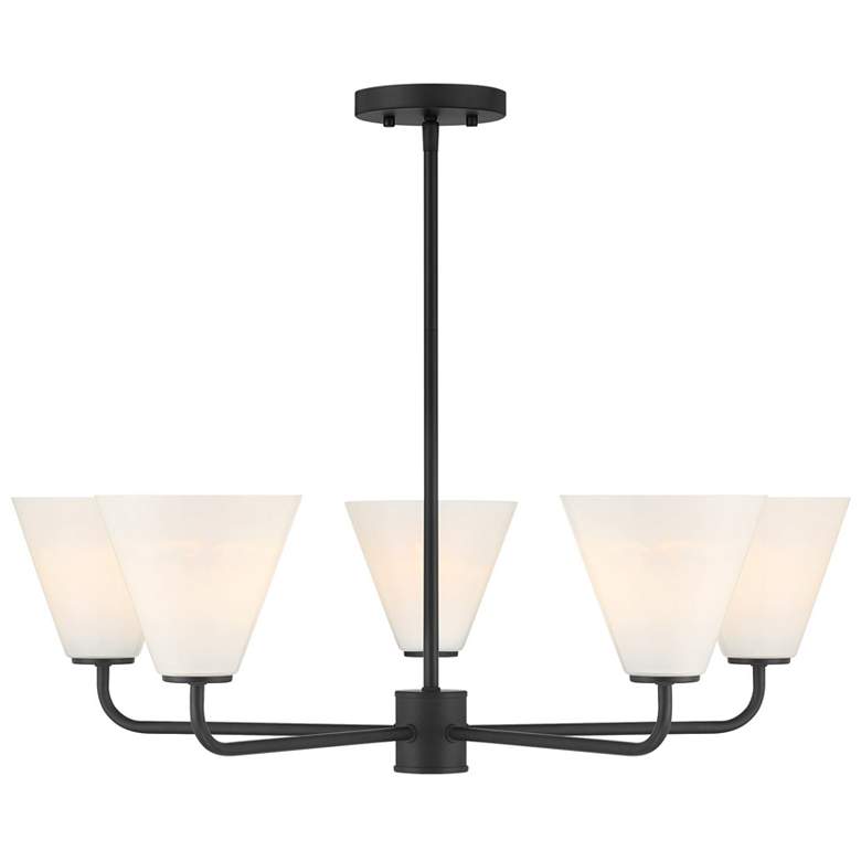 Image 1 Blair 5-Light Chandelier in Matte Black