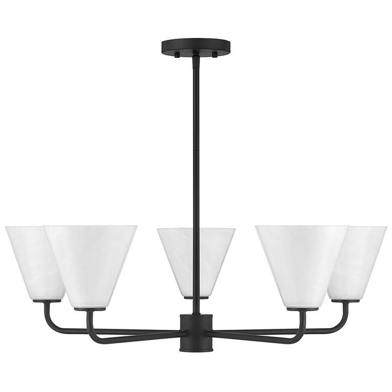 Image 2 Blair 5-Light Chandelier in Matte Black more views