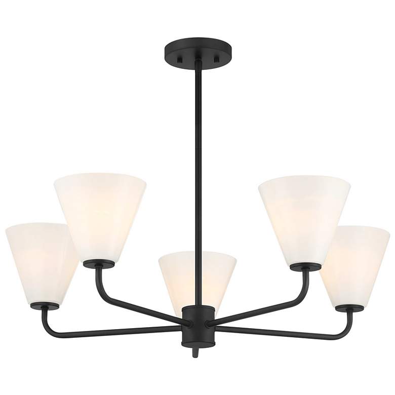 Image 3 Blair 5-Light Chandelier in Matte Black more views