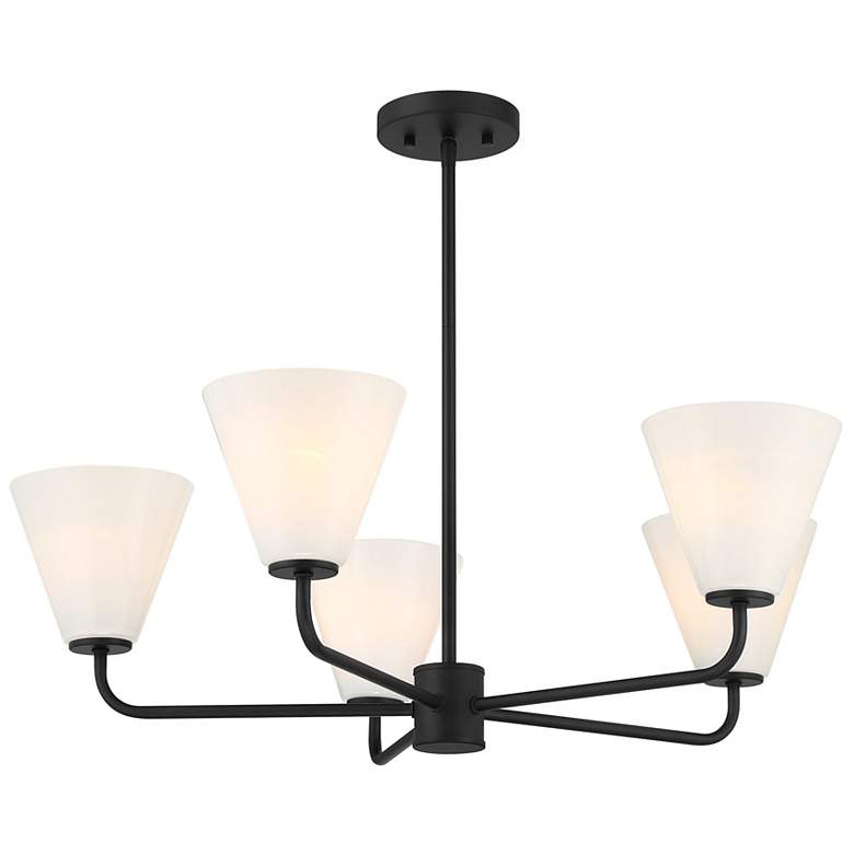Image 5 Blair 5-Light Chandelier in Matte Black more views