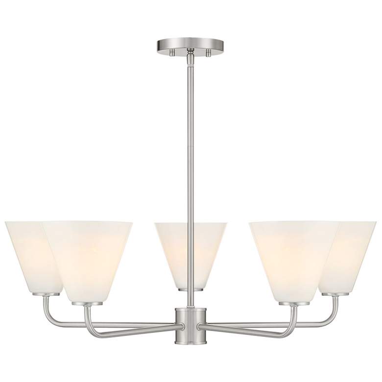 Image 1 Blair 5-Light Chandelier in Satin Nickel