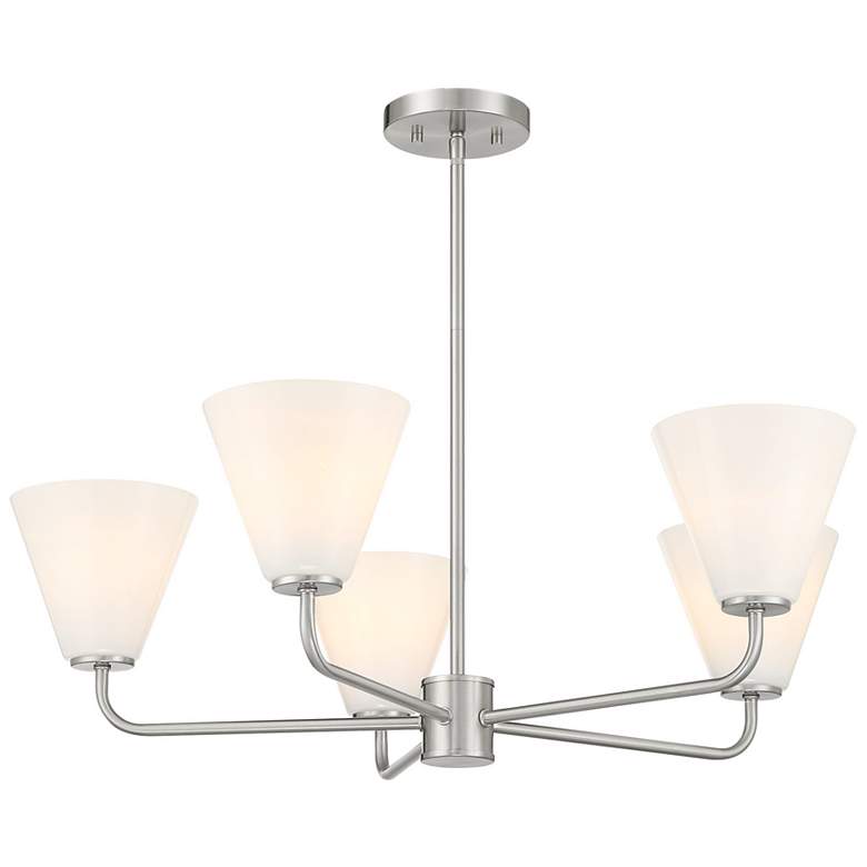 Image 5 Blair 5-Light Chandelier in Satin Nickel more views